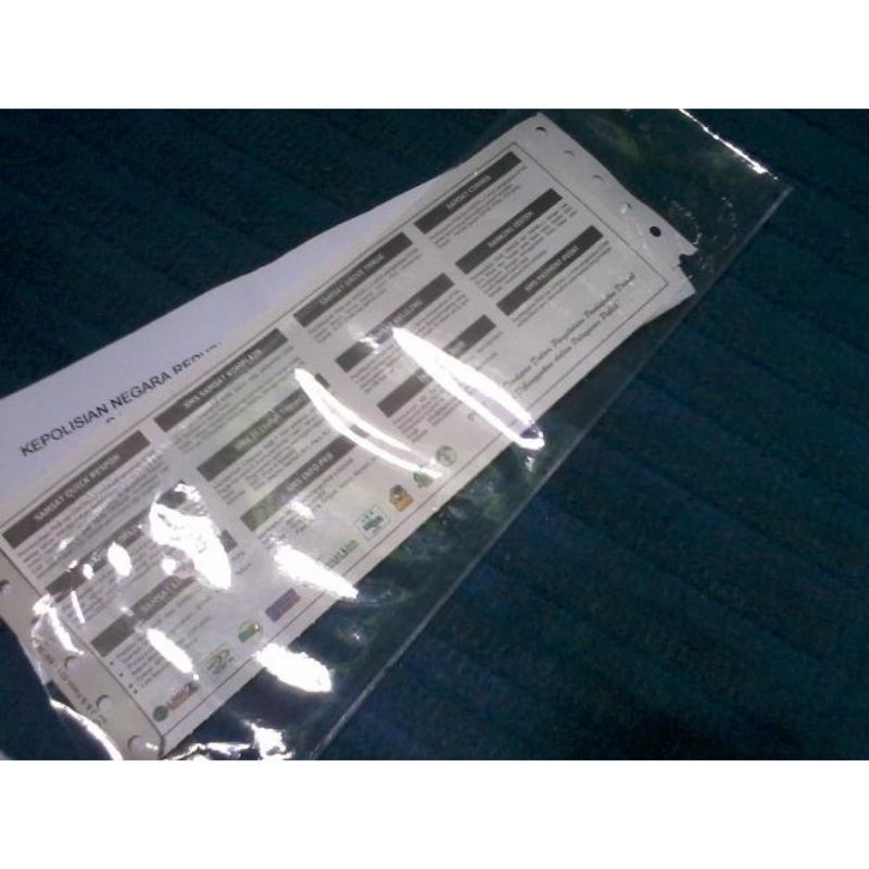 PLASTIK STNK PELINDUNG STNK COVER STNK SAMPUL STNK