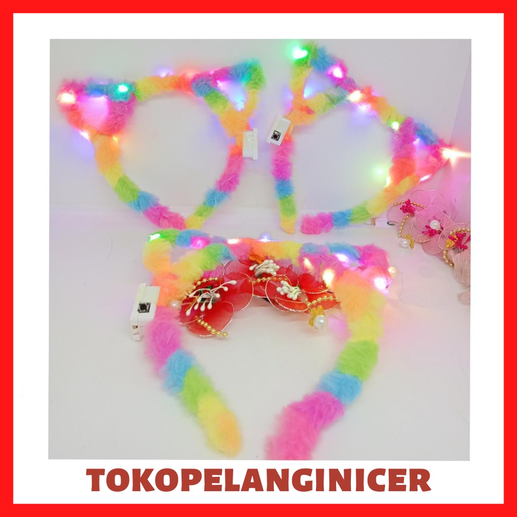 Bandana Bando Motif Kuping Panda Hairband Korea Tokopelanginicer - Bando Kelinci