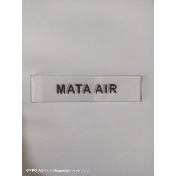 

Name Tag Pegawai Model Bening / Transparant