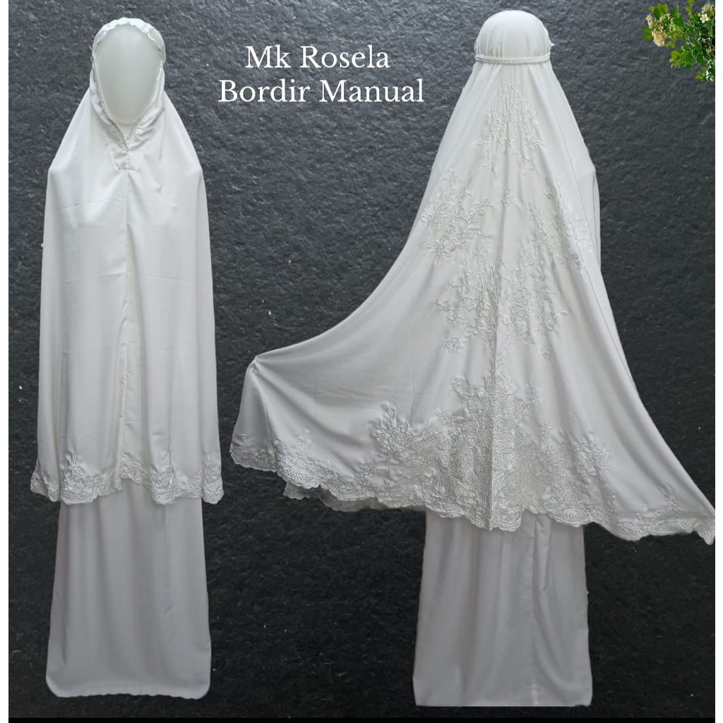 MUKENA POLOS PUTIH JUMBO