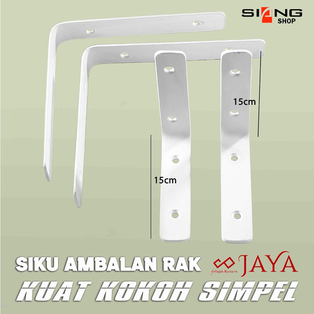 RAK BESI SIKU L AMBALAN DINDING FREE SKRUP DAN FISER
