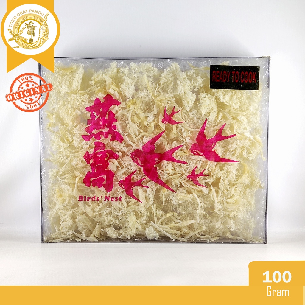 

SARANG BURUNG WALET (HANCURAN, 100 gram) / BIRD'S NEST / YANWO / YENWO