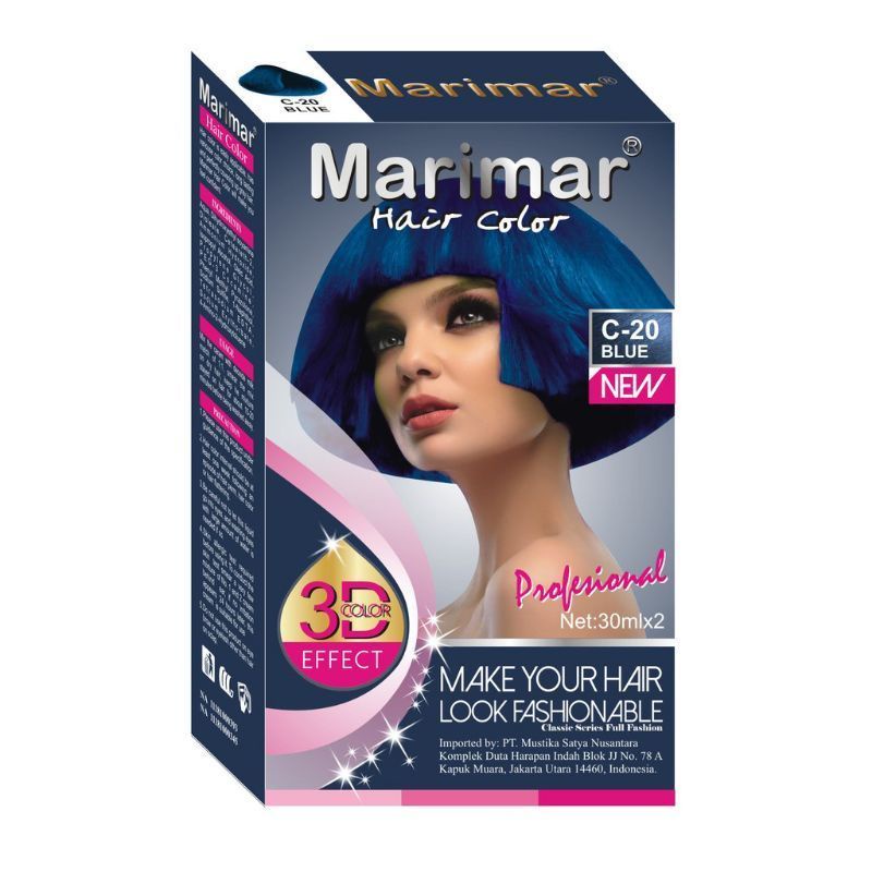 Marimar Hair Color Pewarna Rambut 30ml - Semir Rambut Hair Color - Cat Rambut /BPOM