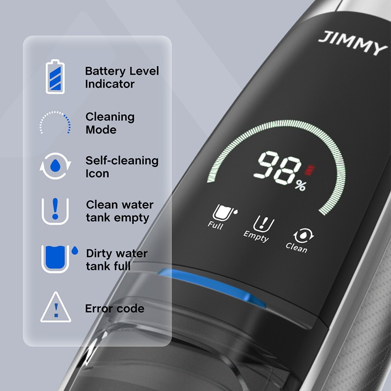 JIMMY HW8 Smart Cordless Wet Dry Handheld Vacuum Cleaner Floor Washer