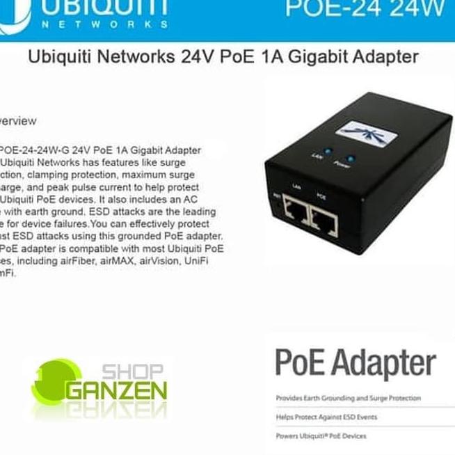 Best Product--Ubiquiti POE 24V 1A / poe-24-24w / poe 24-24w