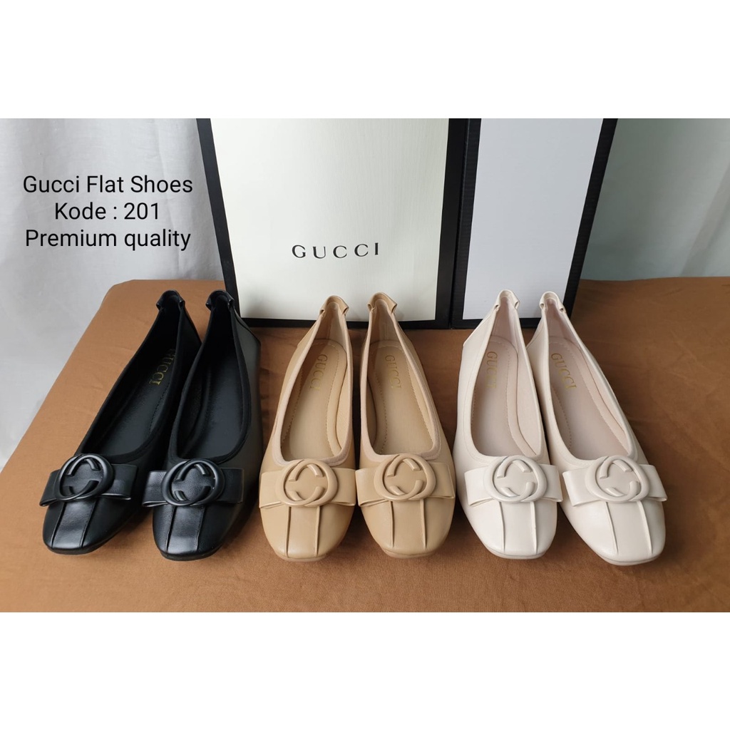 SEPATU WANITA FLAT SHOES KULIT 201