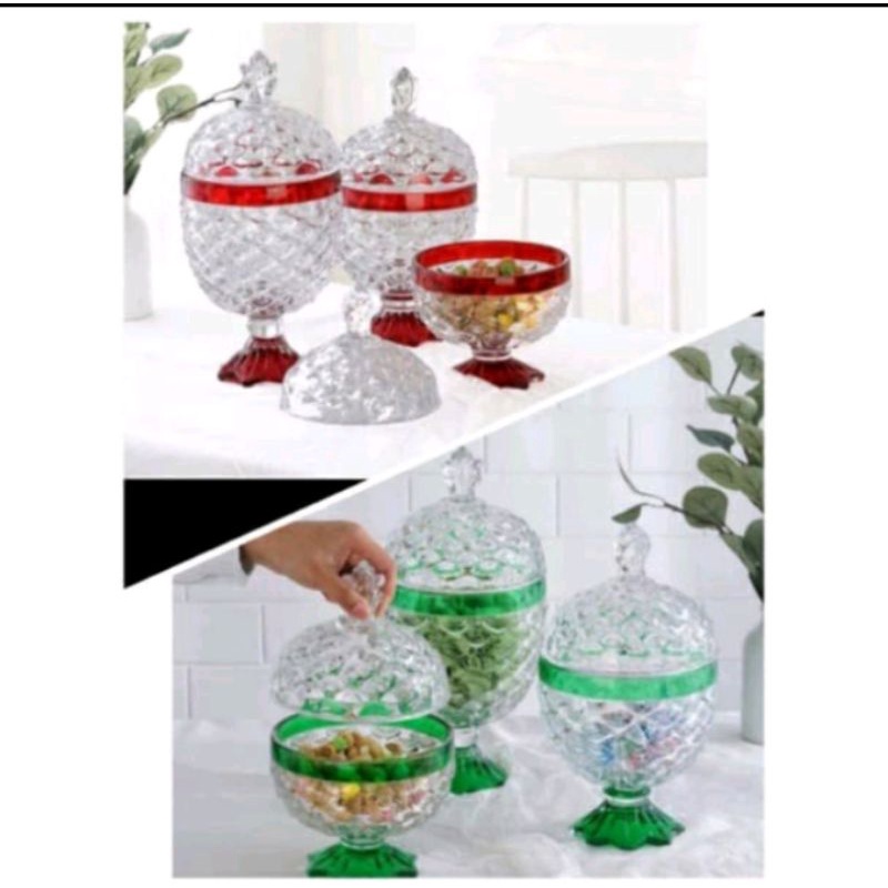 Vicenza Toples Permen Kaca Nanas Vicenza Pineapple Candy Jar Set VGC356KC Set