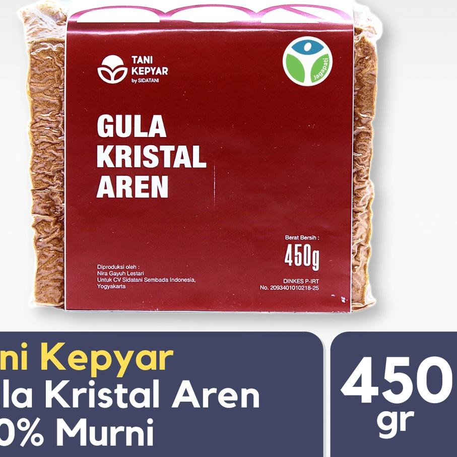 

✨MEN SALE✨ Tani Kepyar - Gula Kristal Aren 450gr - Gula Organik - Gula Aren - Pemanis Alami 