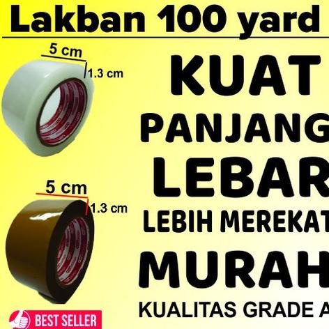 

Lakban Isolasi Bening / Coklat 100Yard Kualitas Terbaik Original