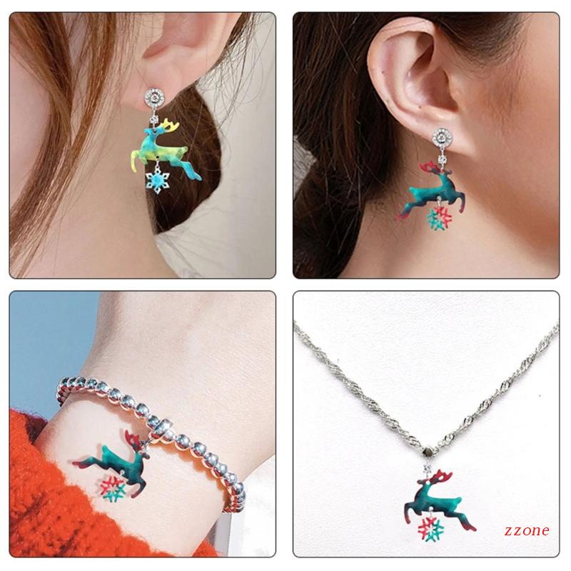 Cetakan Liontin Epoxy Resin Bahan Silikon Untuk Membuat Perhiasan Natal