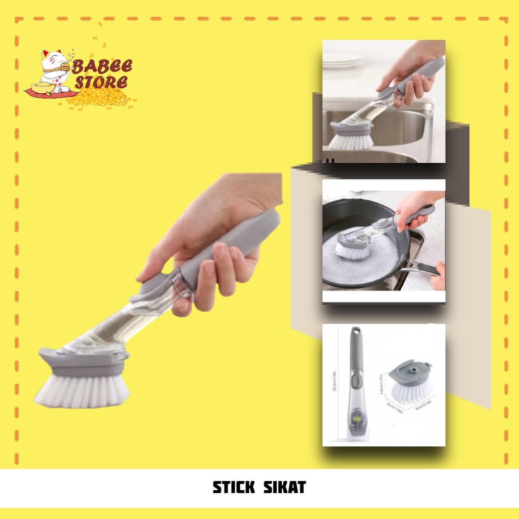 BABEE - SIKAT PANCI / TONGKAT SIKAT CUCI PIRING / DISPENSER CUCI PIRING / STICK SIKAT MULTI FUNGSI