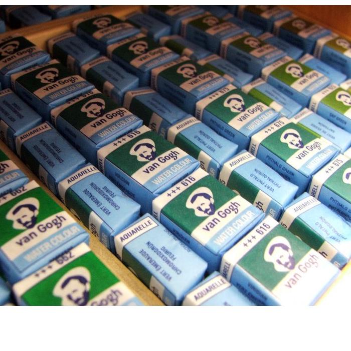 

ヘ Van Gogh Water Colour Half Pan / Watercolor Half Pan ㊝