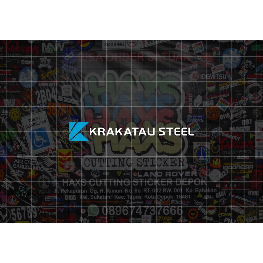 Cutting Sticker Krakatau Steel 10 Cm Untuk Motor Mobil