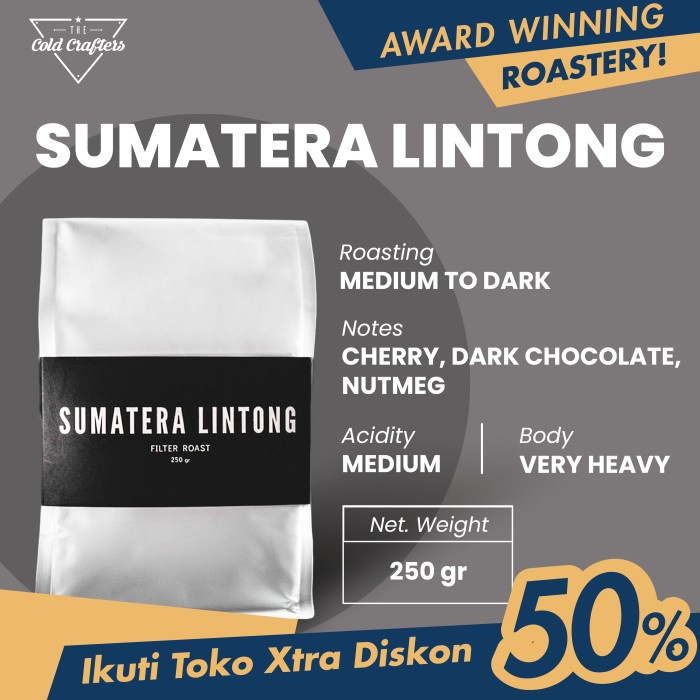 

Sumatera Lintong Arabica Grade 1 Biji Kopi Roasted Beans