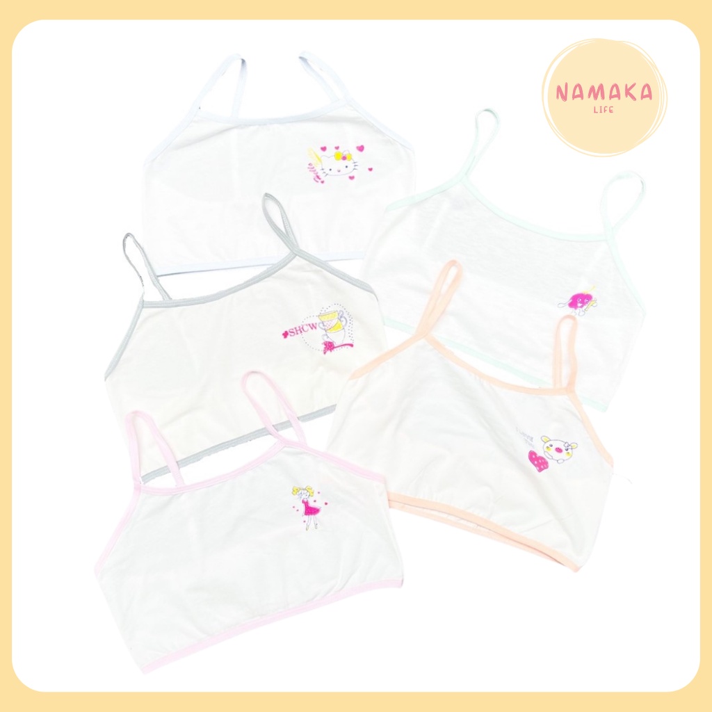 [NL]  BH BRA ANAK STEP 1 TANPA BUSA PELAJAR KECIL MINI SET MINISET KATUN ANAK KECIL PEREMPUAN SD SMP