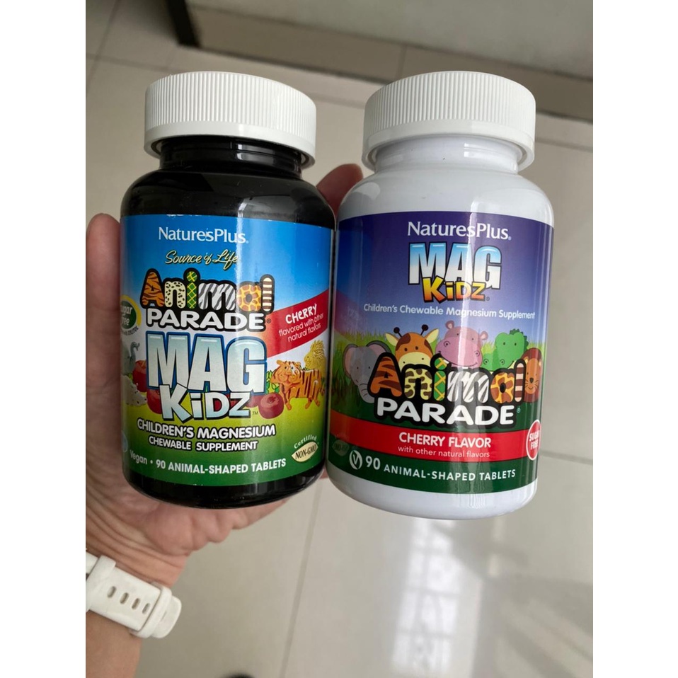 Nature's Plus Animal Parade MagKidz Magnesium Anak Rasa Cheri 90tablet