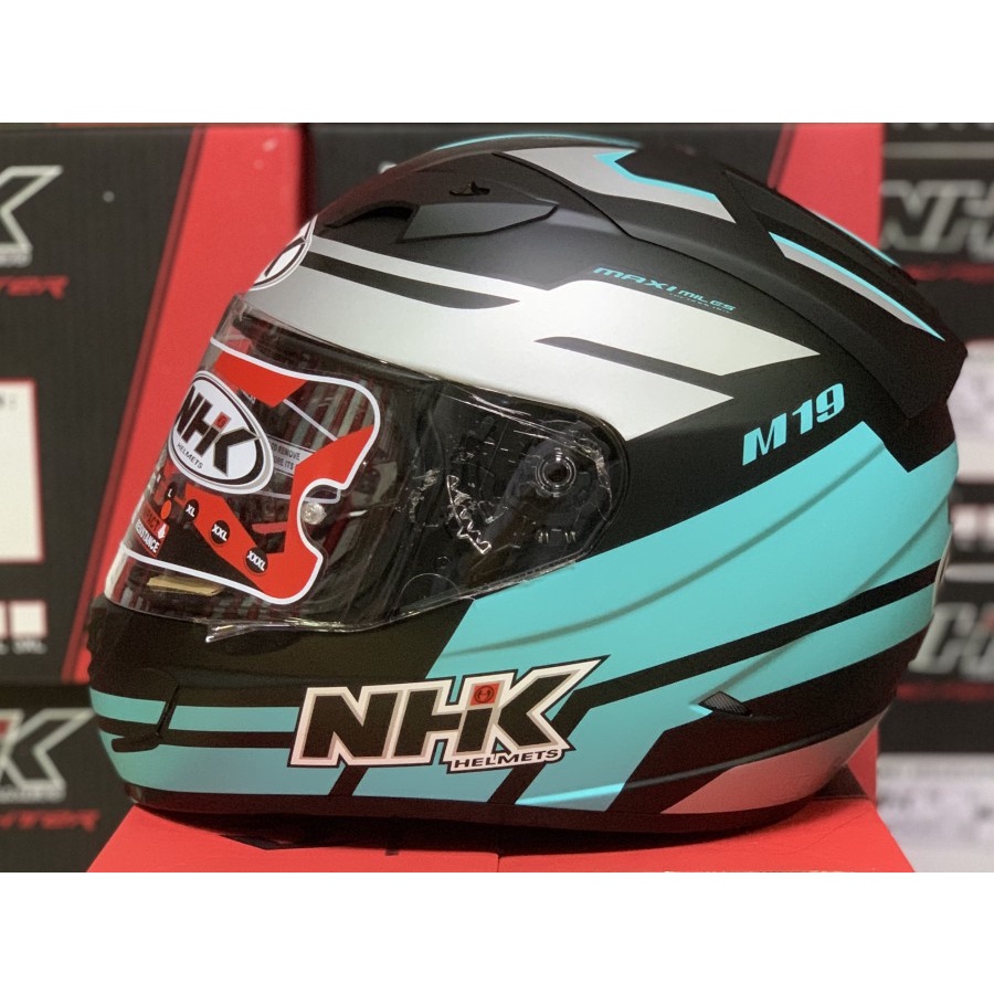 HELM NHK GP 1000 M19 BLACK TOSCA DOFF DOUBLE VISOR FULL FACE GP1000
