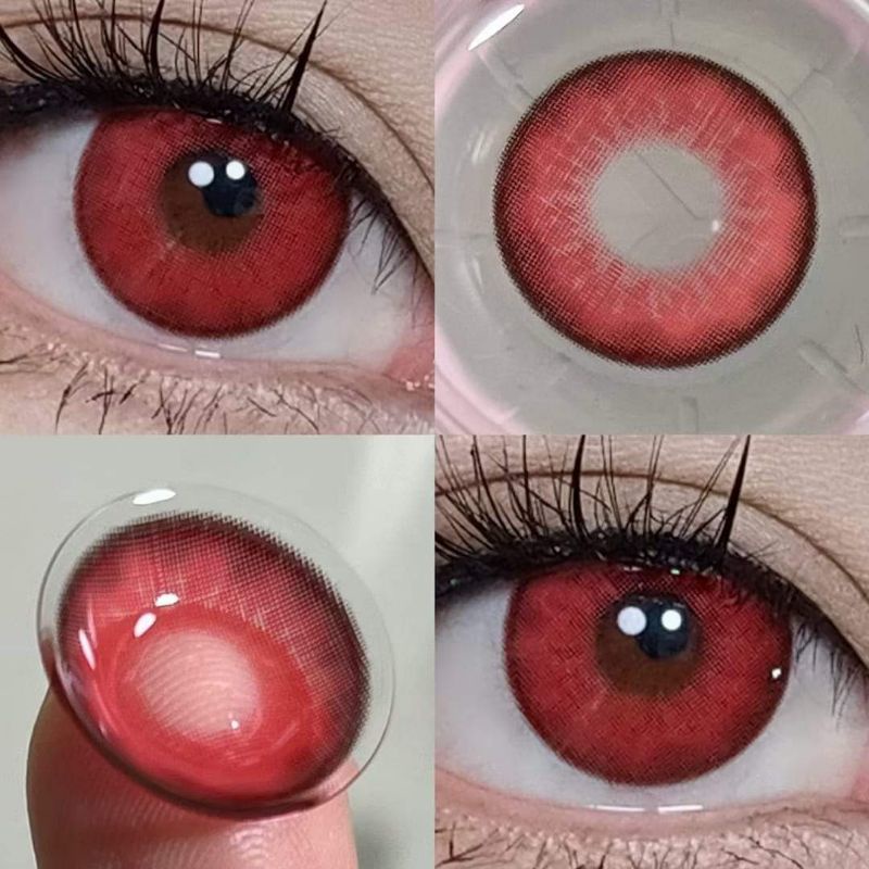 Softlens Cosplay Bisa Minus DGugulens Salty Red