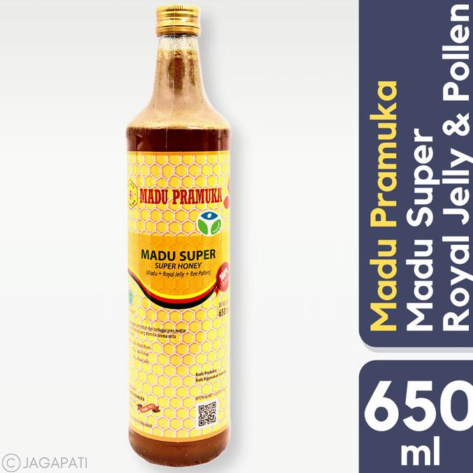 

[COD] Madu Pramuka - Madu Super (Madu + Tepung Sari + Royal Jelly) 650ml [COD]