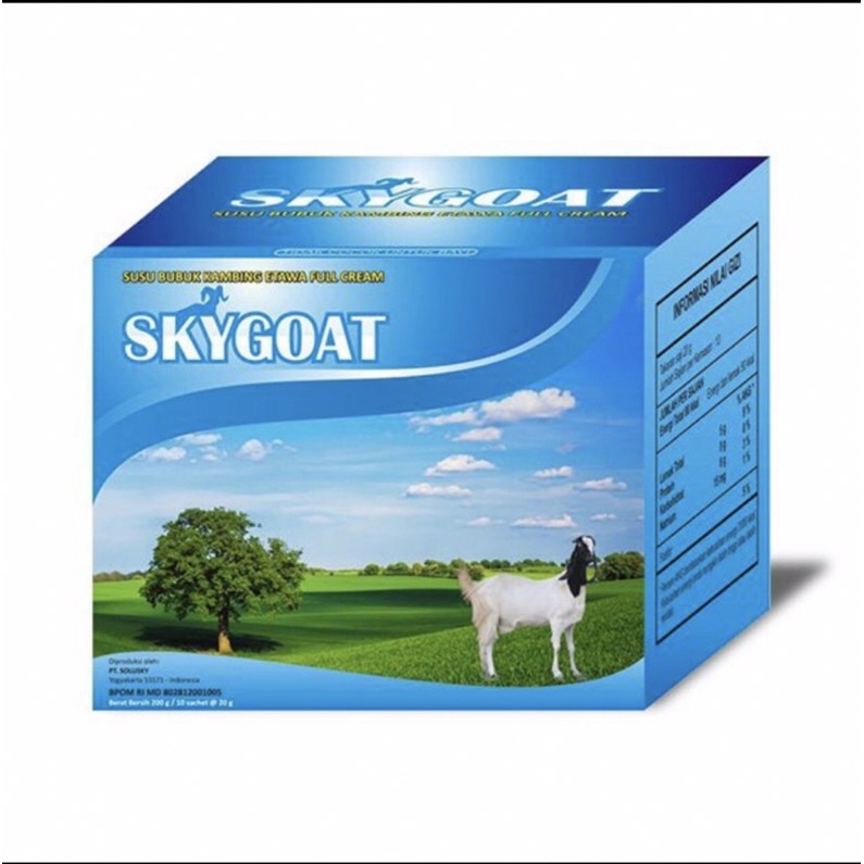 

SKYGOAT/Susu Kambing Etawa Full Krim Bubuk Rasa Original