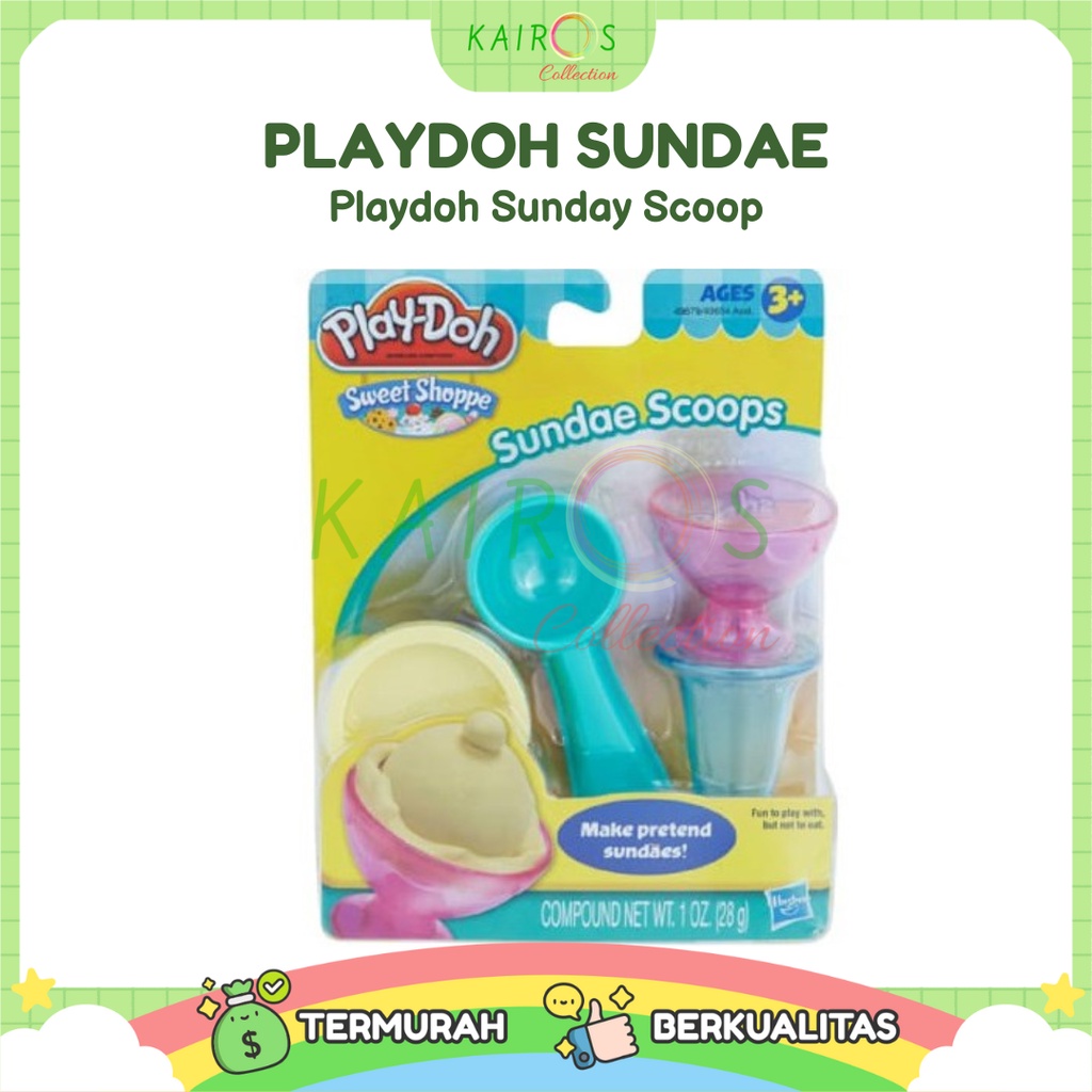 Playdoh Sundae Scoop Hasbro Murah