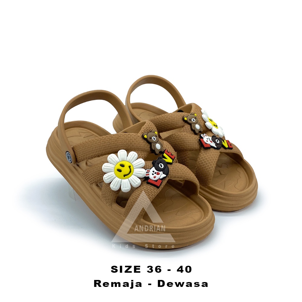 NEW TRENDII Sandal Selop Tali Belakang REMAJA - DEWASA Model Karakter