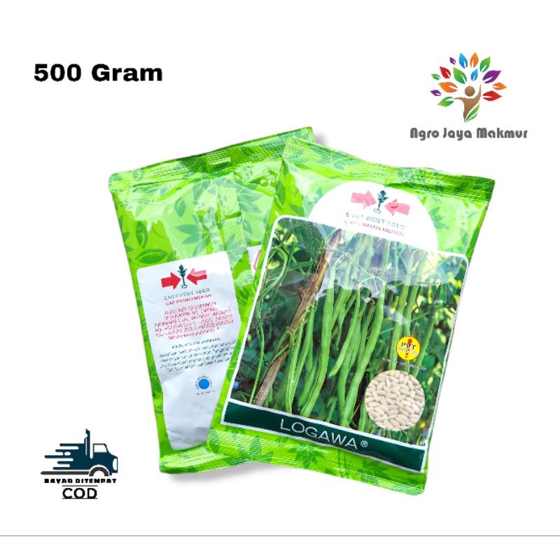Benih/Bibit buncis Logawa 500 gram/buncis cap panah merah/benih buncis unggul/bibit/bibit buncis sup