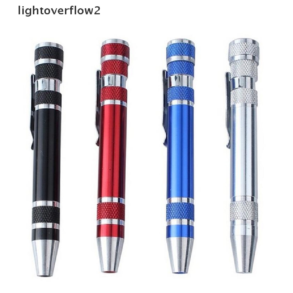 (lightoverflow2) 8 In 1 Pen Obeng Mini Presisi Untuk Reparasi (ID)