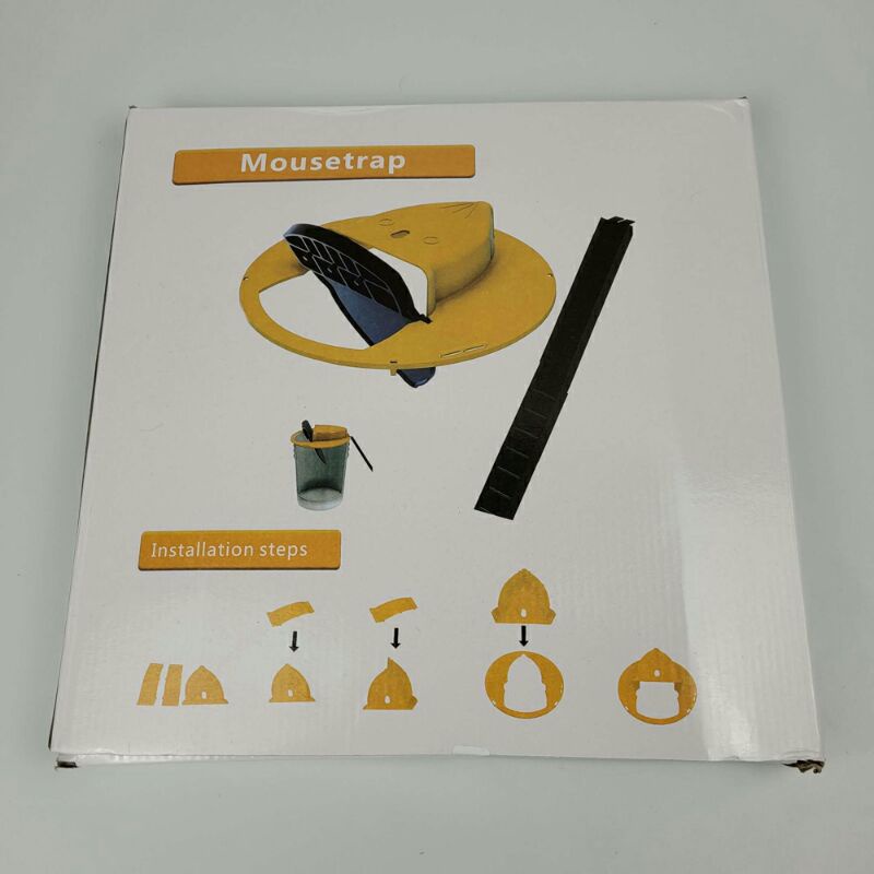 Jebakan Tikus Mouse Trap Reusable Flip And Slide Bucklet Lid hu2051 Yellow