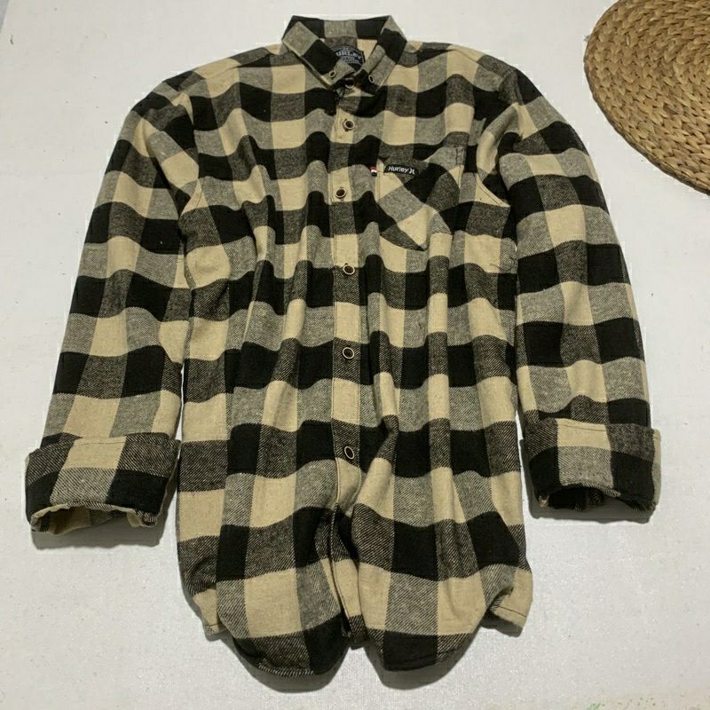 Kemeja Flanel Pria Impor distro Premium Lengan Panjang Kotak Kotak Kemeja Flannel Pria Wanita