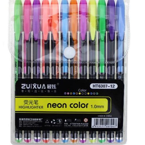 

[KODE H6LJF] Pulpen Gel Warna Warni 1 Set Erasable Pen Rainbow Pen