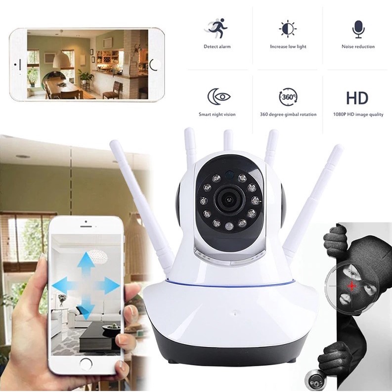 [READY STOCK] YI IOT IP CAMERA CCTV WIRELESS WIFI 5ANTENA //cctv mini sambung ke hp - kamera cctv mi