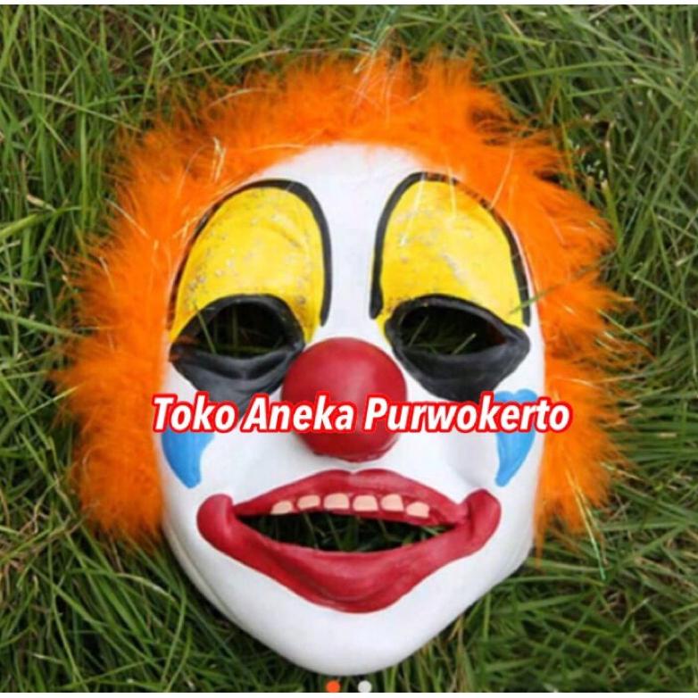 TOPENG BADUT LUCU MURAH ULTAH PESTA KARNAVAL FESTIVAL DINO DEWASA CLOWN COSPLAY