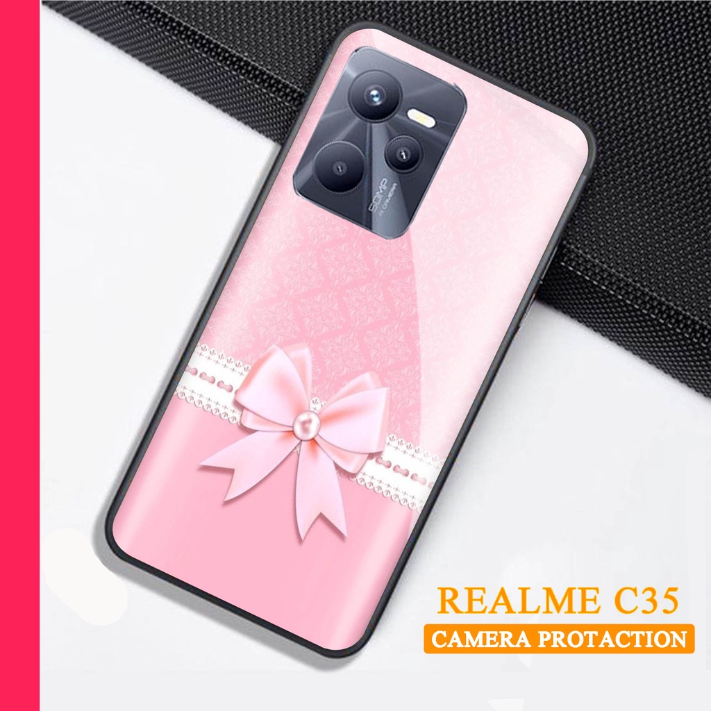 Softcase Glass Kaca REALME C35 - Case Handphone REALME C35 [T23]