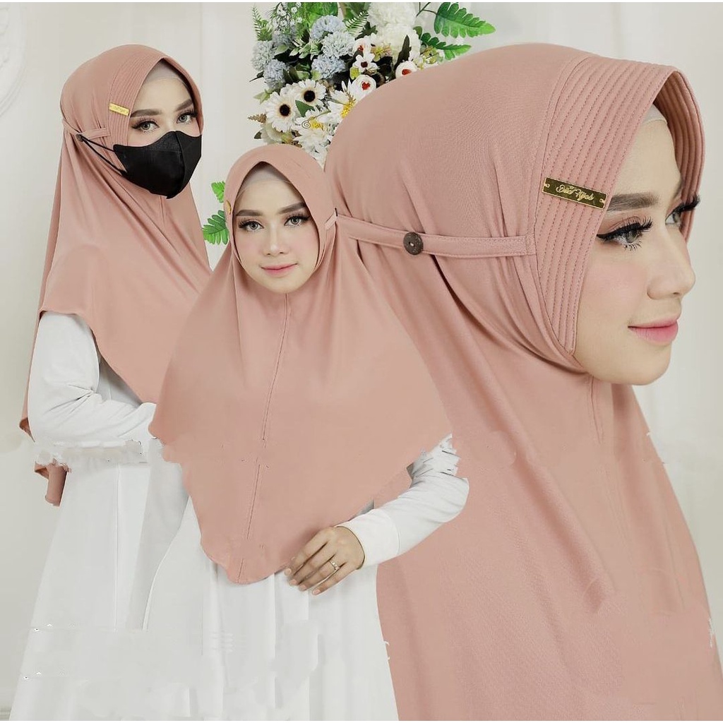 SAQELA KHIMAR KERUDUNG BERGO HIJAB JILBAB KHIMAR INSTANT WANITA MUSLIMAH