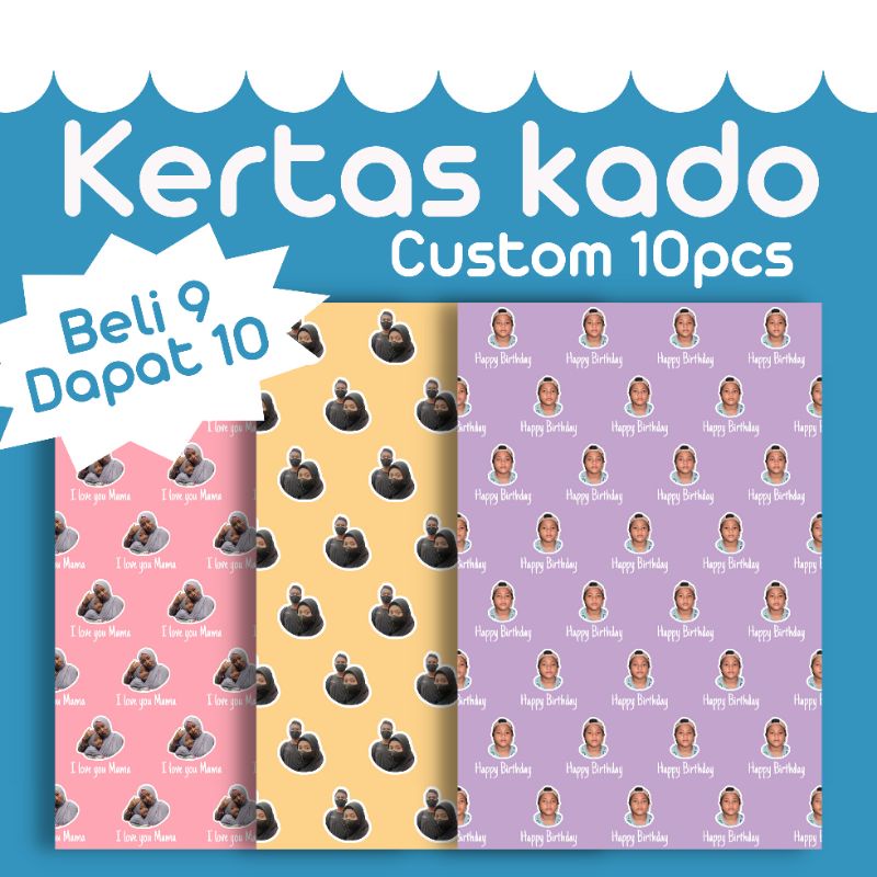 

CETAK KERTAS KADO CUSTOM 10PCS TERMURAH DI SURABAYA