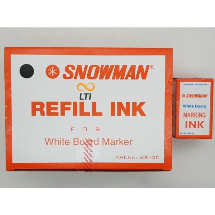 

(COD) Tinta Isi Ulang MURAH / Snowman Whiteboard Refill Ink WBI - 20 SPECIAL Kode 609