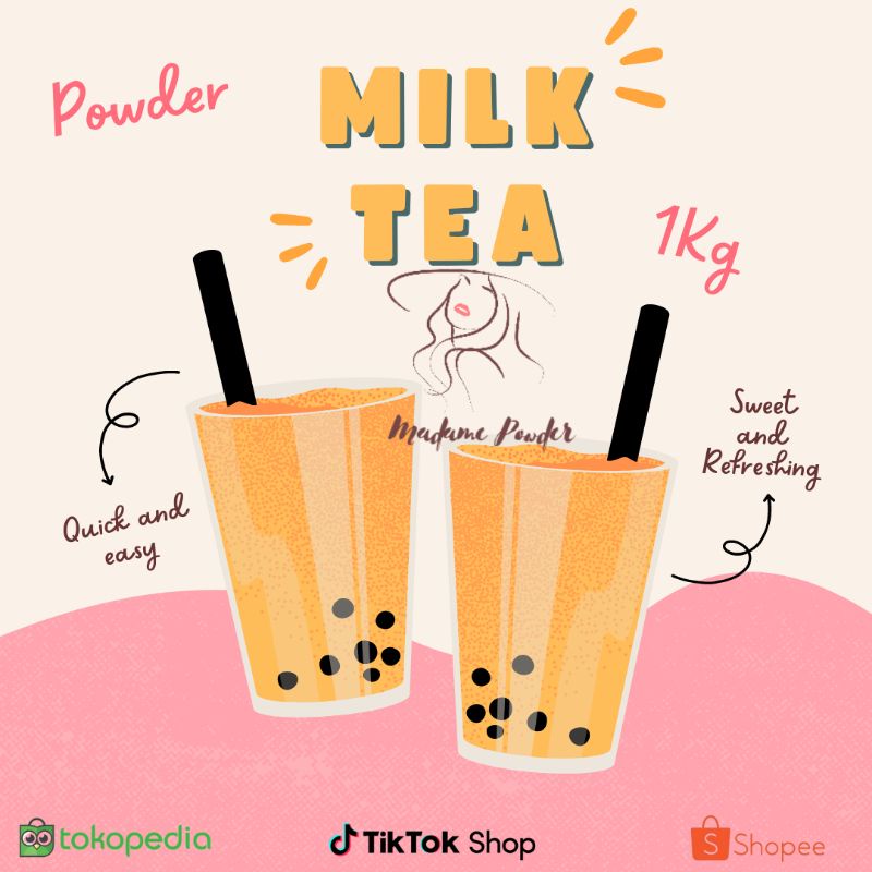 

Bubuk Minuman Milk Tea 1 Kg Madame Powder Drink Gresik
