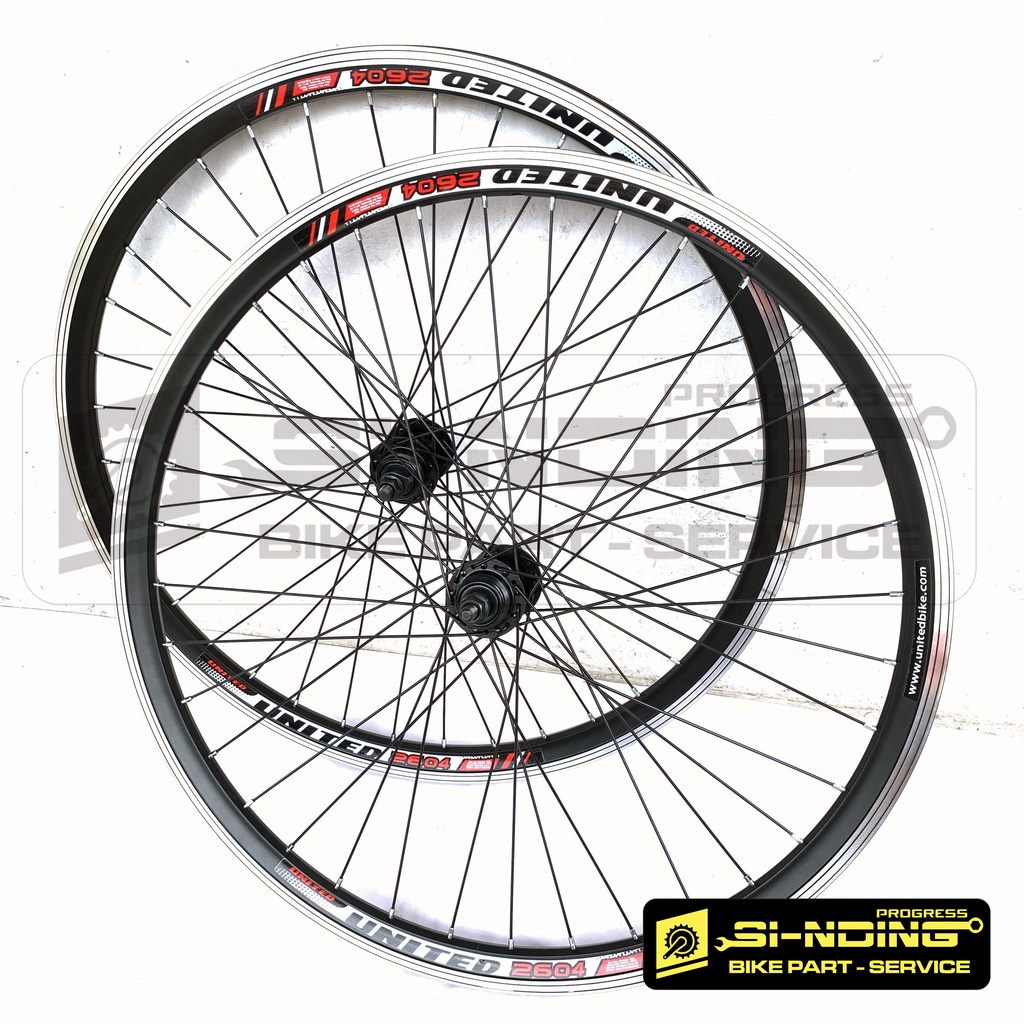 Wheelset 26 Inch Sepeda Federal MTB Etrto 559 Rims United Double Wall CNC HFH Hub Freehub Pacific Dr