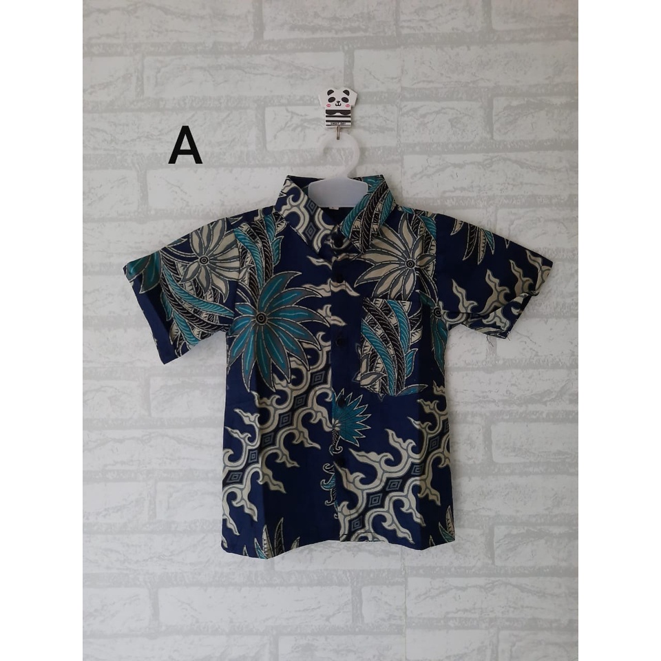 kemeja atau hem batik anak modern size 6