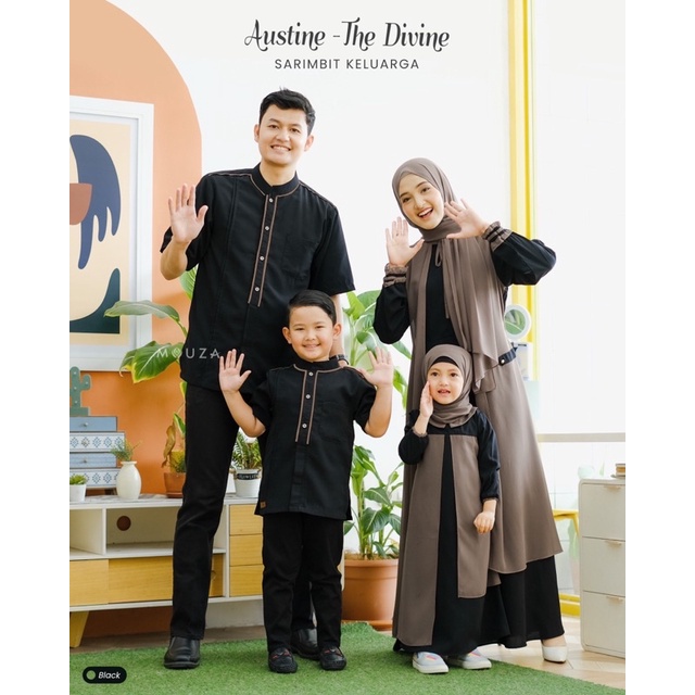 [Reiby] Ready Sarimbit Seragam Keluarg Lebaran 2023 Mouza Austine & The Divine by Mouza Indonesia