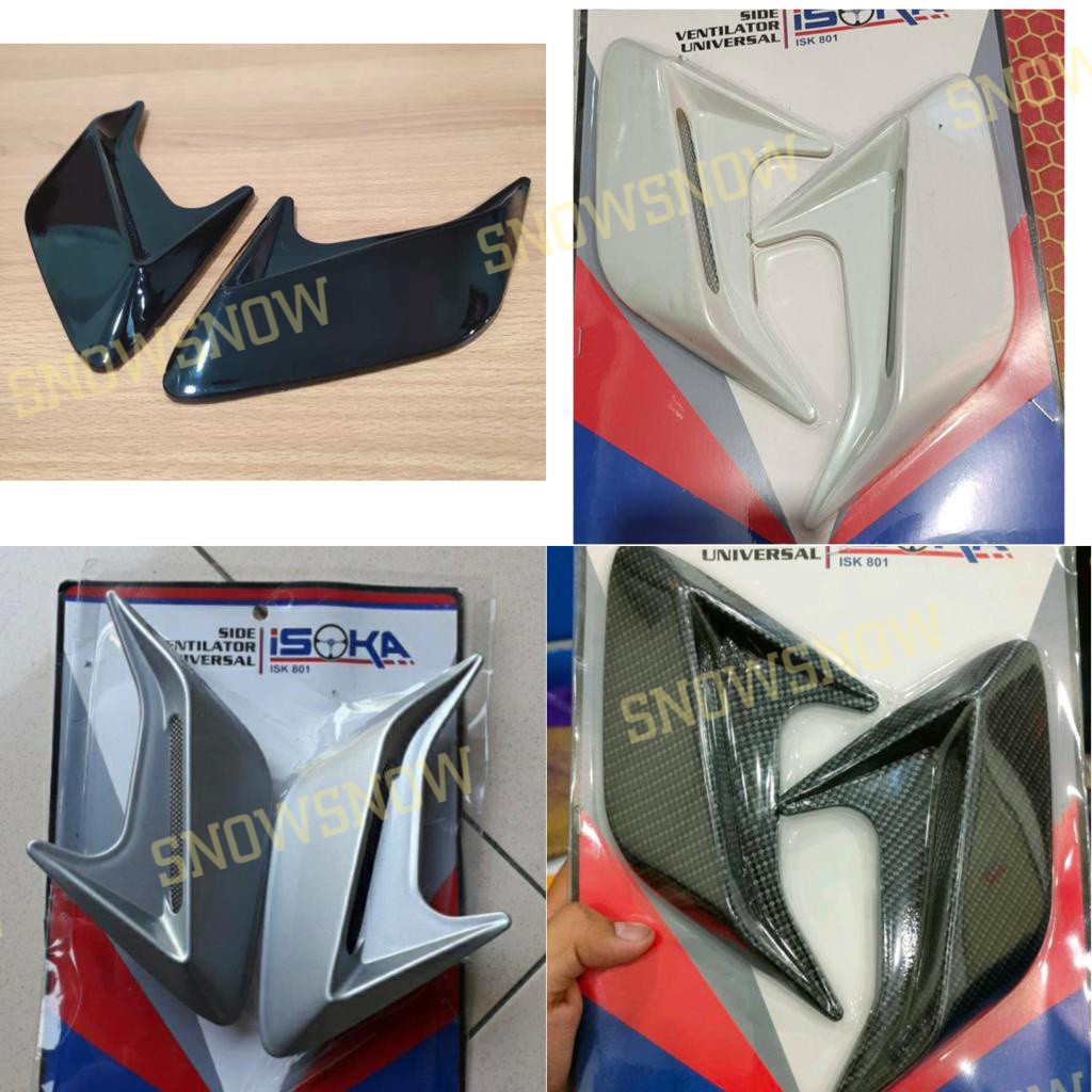 Air Flow Scoop Samping Mobil Universal Avanza Rush Terios Fortuner Innova Calya Sigra Agya Ayla Brv Mobilio Ertiga Xl7