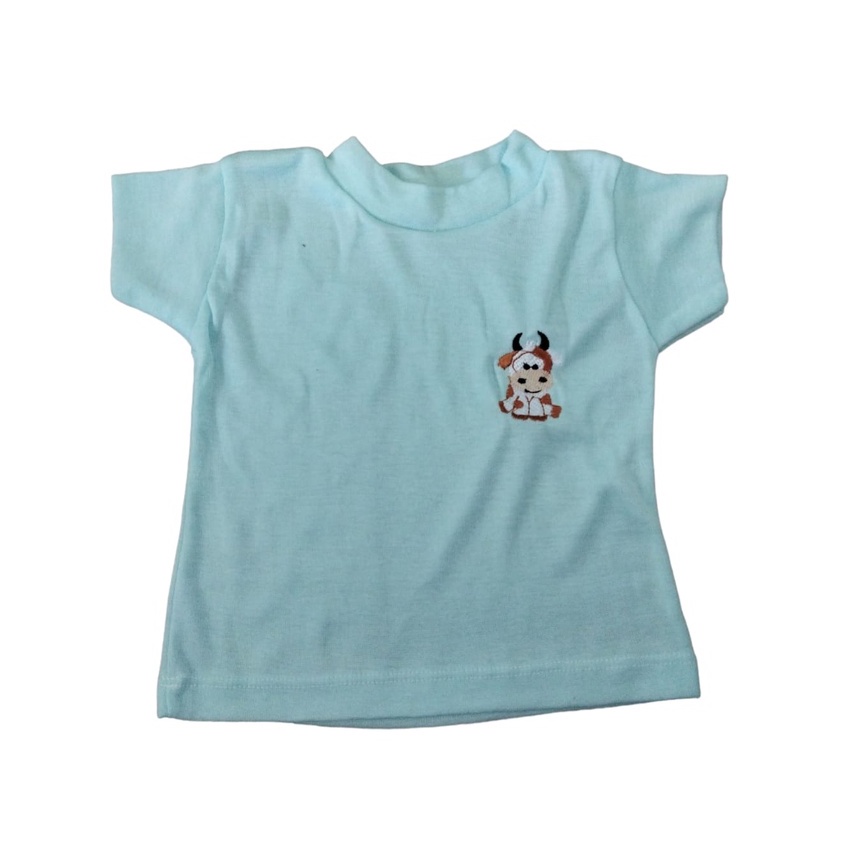 Kaos Oblong Stali Bayi Polos Bordir Karakter Hewan BOBOKO All size