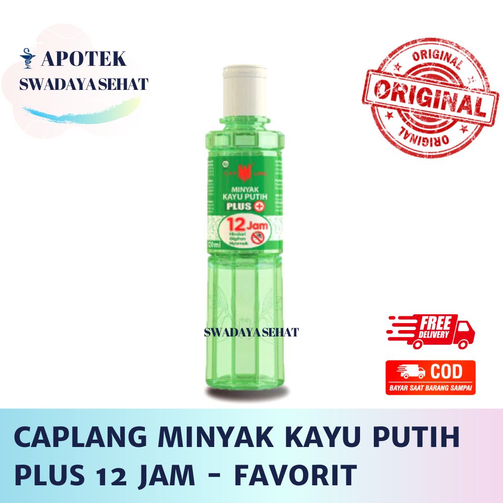 CAP LANG MINYAK KAYU PUTIH PLUS 12 JAM 30ML - Caplang 15 ML Menghangatkan Kayuputih