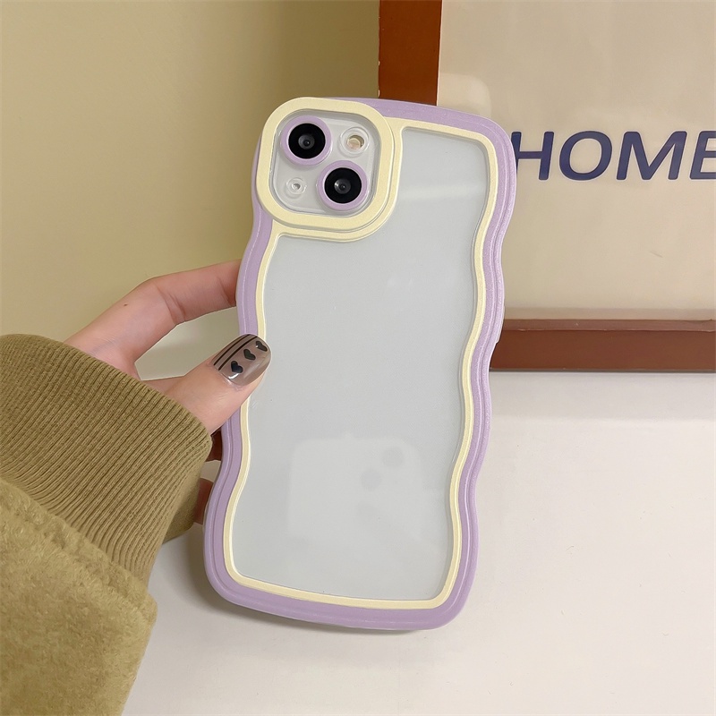 Soft Case Transparan Warna Macaron Untuk Oppo A15 A54 A96 A55 A76 A92 A12 A52 A72 A31 A7 A5s A33 A53 2020 A11K F9 A36