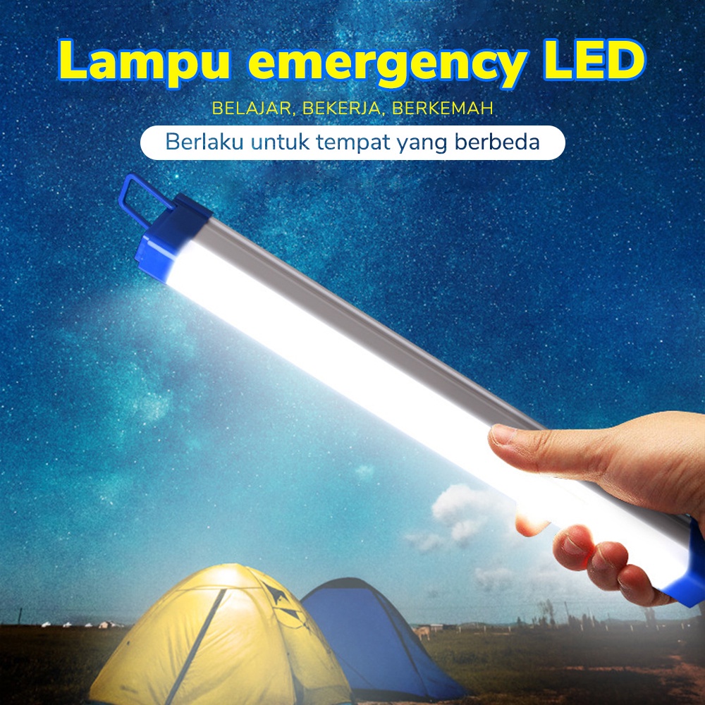 Lampu Darurat LED Lampu Portabel / Suspensi Untuk Penerangan Belajar Malam Dalam &amp; Luar Ruangan Pencahayaan Berkemah Luar Ruangan【Garansi 3 Tahun】