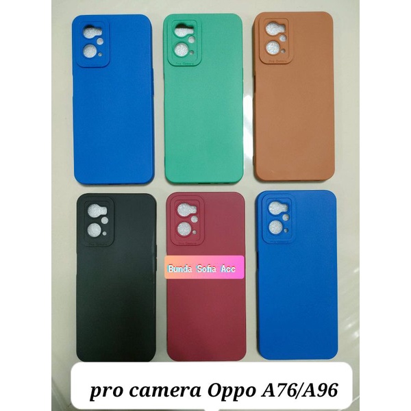 CASE SOFT TERBARU MACARON PRO CAMERA TIPE OPPO A76/A96