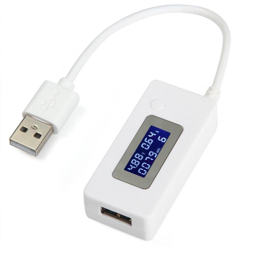 KCX KABEL USB TESTER VOLTASE & AMPERE POWER BANK ALAT UNTUK MELIHAT BESARAN ARUS KAPASITAS BATERAI P
