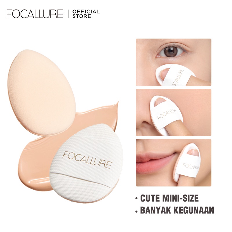 Focallure Mini-Size Powder Puff Finger Shape Puff Soft Cosmetic Puff Sponge Makeup Tools