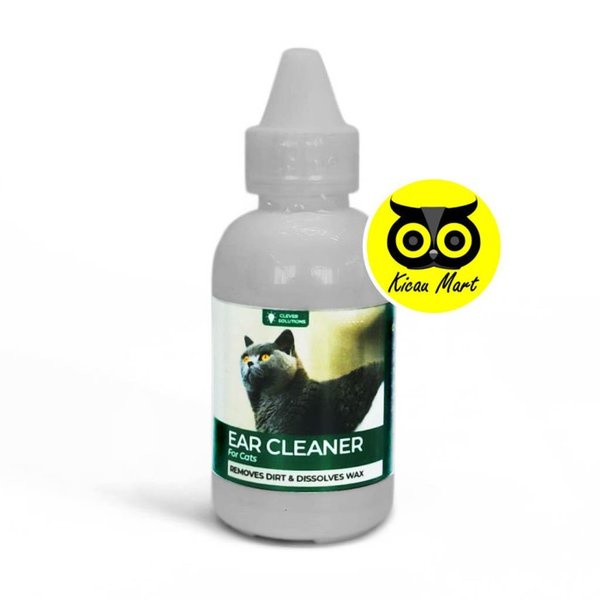 Obat Tetes Pembersih Kotoran Telinga Kucing Ear Cleaner Clever Solutions Obat Perawatan Telinga Kucing Gatal Jamur Luka Bau Infeksi Iritasi Earmite Obat Tetes Pembersih Telinga